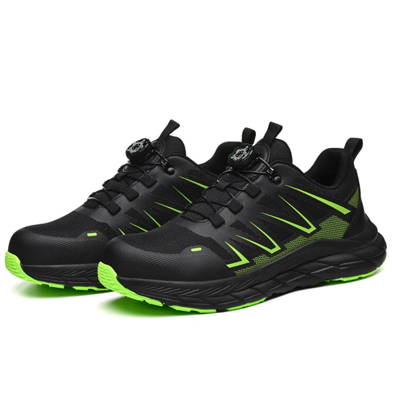 Fashion Safety Shoes Men Steel Toe Work Shoes Anti-smash Anti-puncture protection Construction Functional Shoes Men Work Boots
