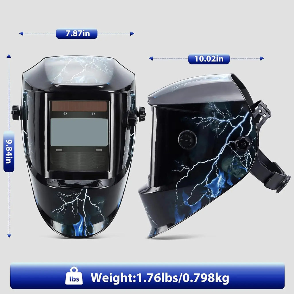 Welding Mask Solar Automatic Dimming Large View True Color  Welder Auto Darkening Welding Helmet