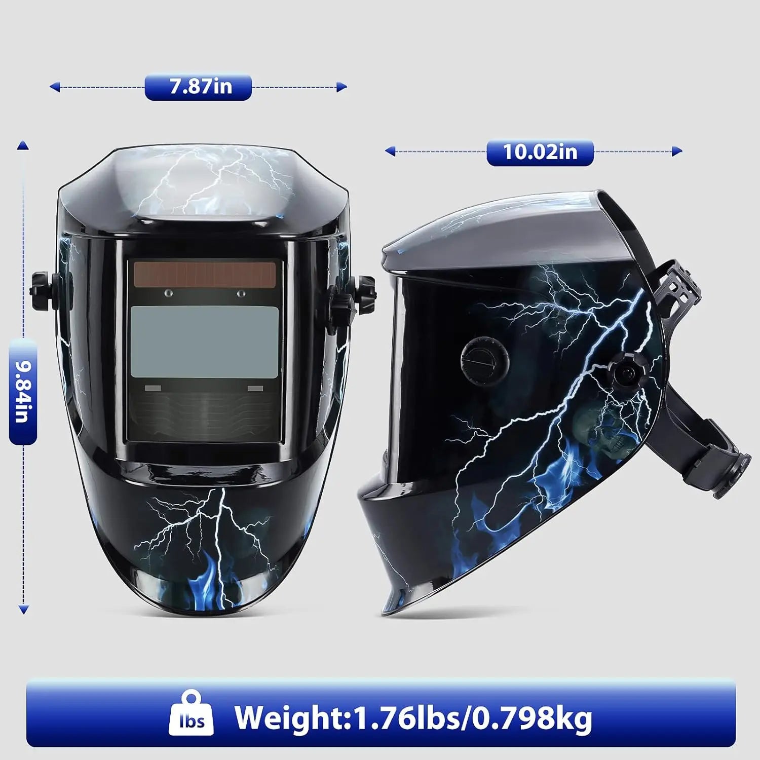 Welding Mask Solar Automatic Dimming Large View True Color  Welder Auto Darkening Welding Helmet