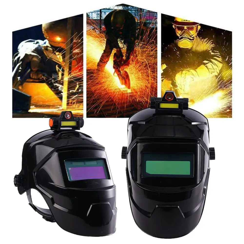 Welding Helmet True Auto Darkening With Light Automatic Dimming Welding Mask For MIG TIG Cut Grind Welding Hood Helmet