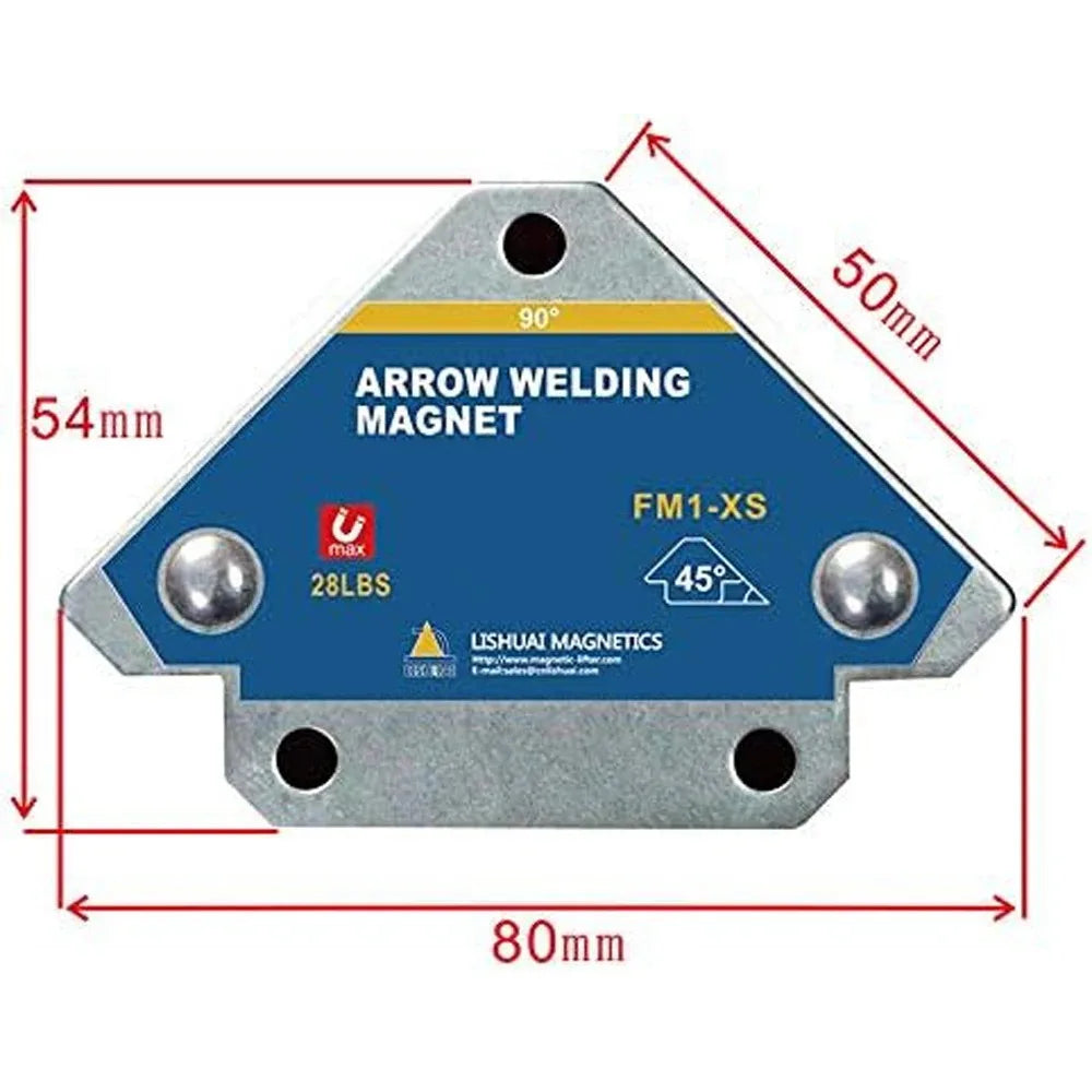 1Pcs 12.5KG Magnetic Welding Holders Strong Magnetic Force Weld Fixer Auxiliary Locator Tools Weld Fixed Positioner Weld Bracket