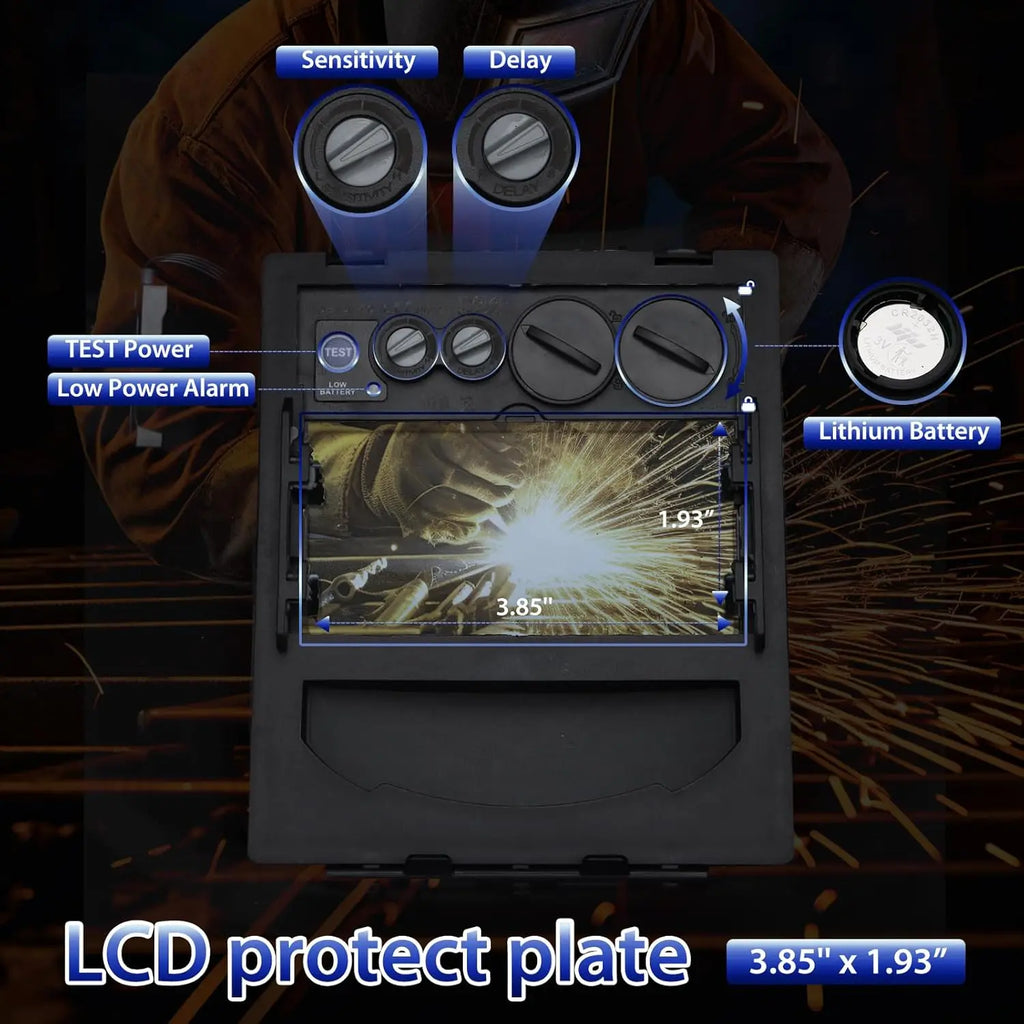 Welding Mask Solar Automatic Dimming Large View True Color  Welder Auto Darkening Welding Helmet
