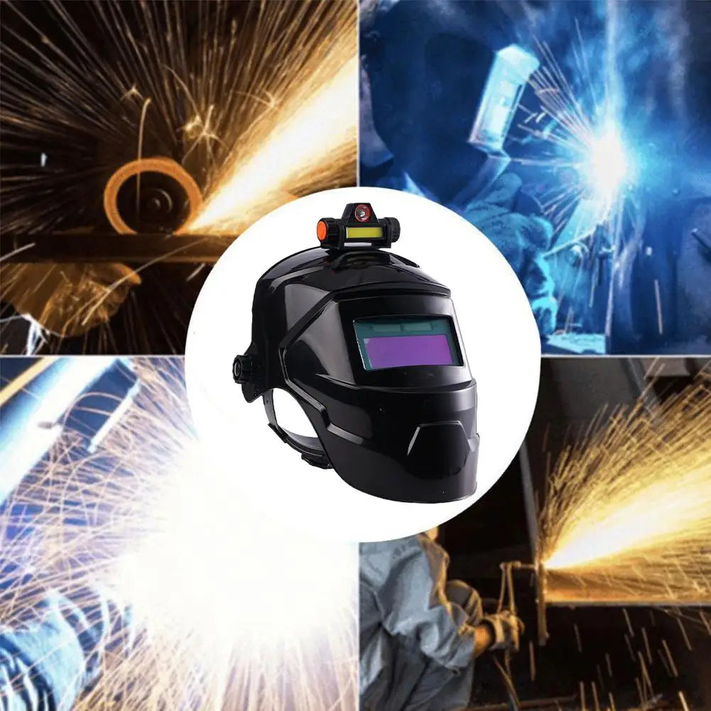 Welding Helmet True Auto Darkening With Light Automatic Dimming Welding Mask For MIG TIG Cut Grind Welding Hood Helmet