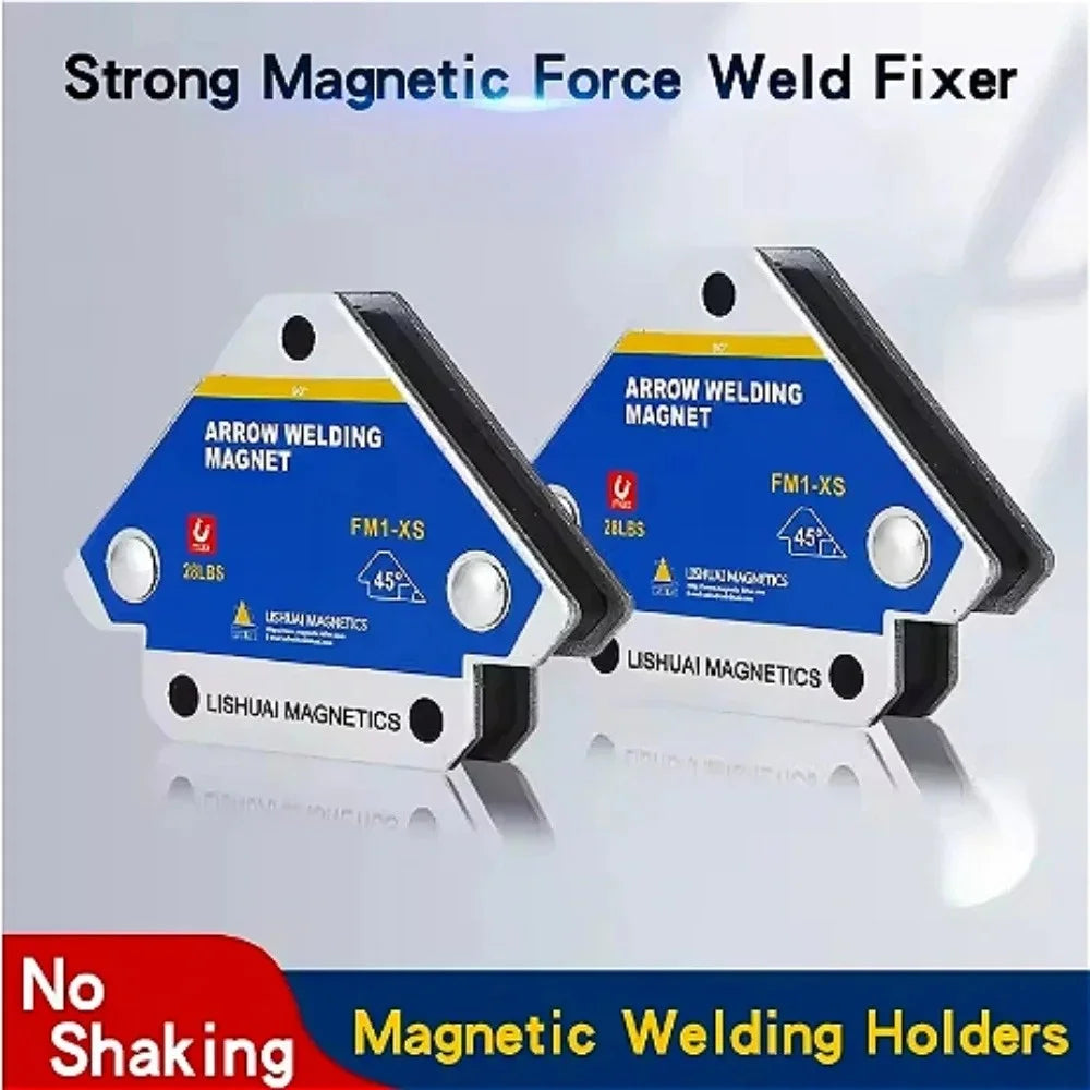 1Pcs 12.5KG Magnetic Welding Holders Strong Magnetic Force Weld Fixer Auxiliary Locator Tools Weld Fixed Positioner Weld Bracket