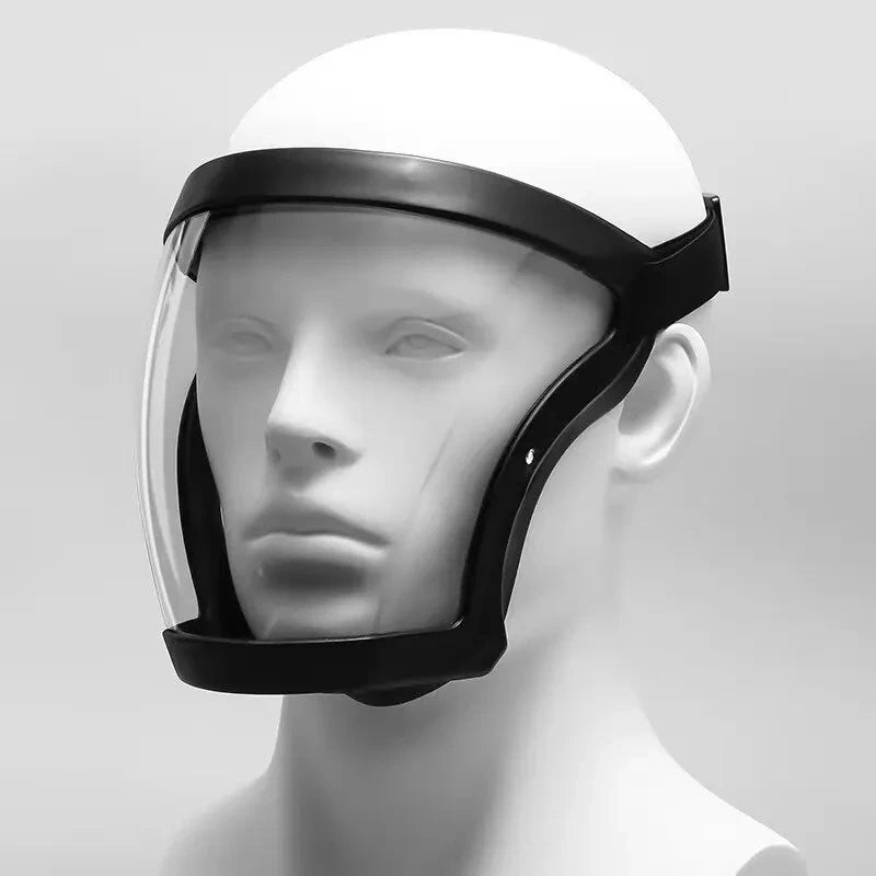 1pc Dust And Anti-Fog Transparent Mask High-Definition Fog-Free Welding Eyewear Head-Mounted Full-Face Protection