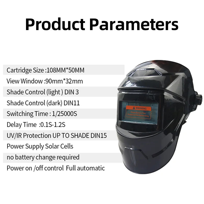 Solar Auto Darkening Electric True  Color Wlding Mask/Welder Cap/Eyes Mask for Welding Machine and Plasma Cutting Tool